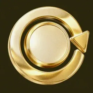 Gold circular arrow — Slotsgem